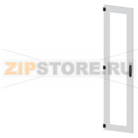 SIVACON, door, left, inspection window, IP55, H: 2000 mm, W: 450 mm, RAL 7035, Protection class 1 Siemens 8MF1070-2UT15-0BE2