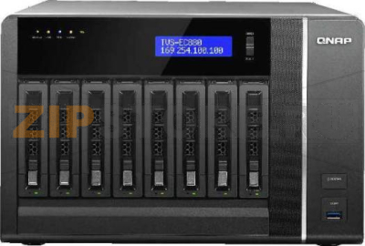 Накопитель сетевой QNAP TVS-EC880-E3-8G 