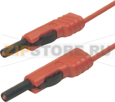 Провод испытательный 0.25 м, 16 A, 30 В/AC, 60 В/DC, красный Hirschmann 973644101 