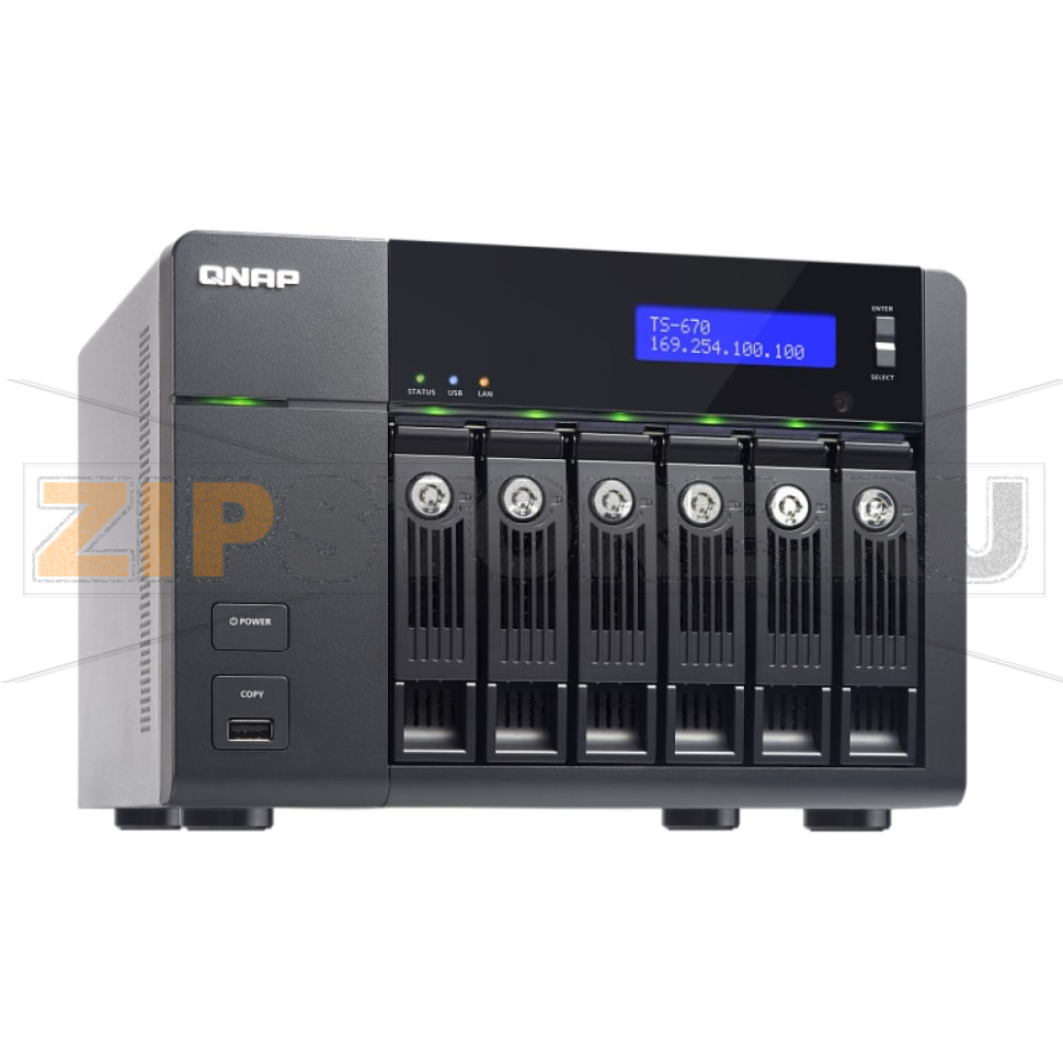 Накопитель сетевой QNAP TS-670 