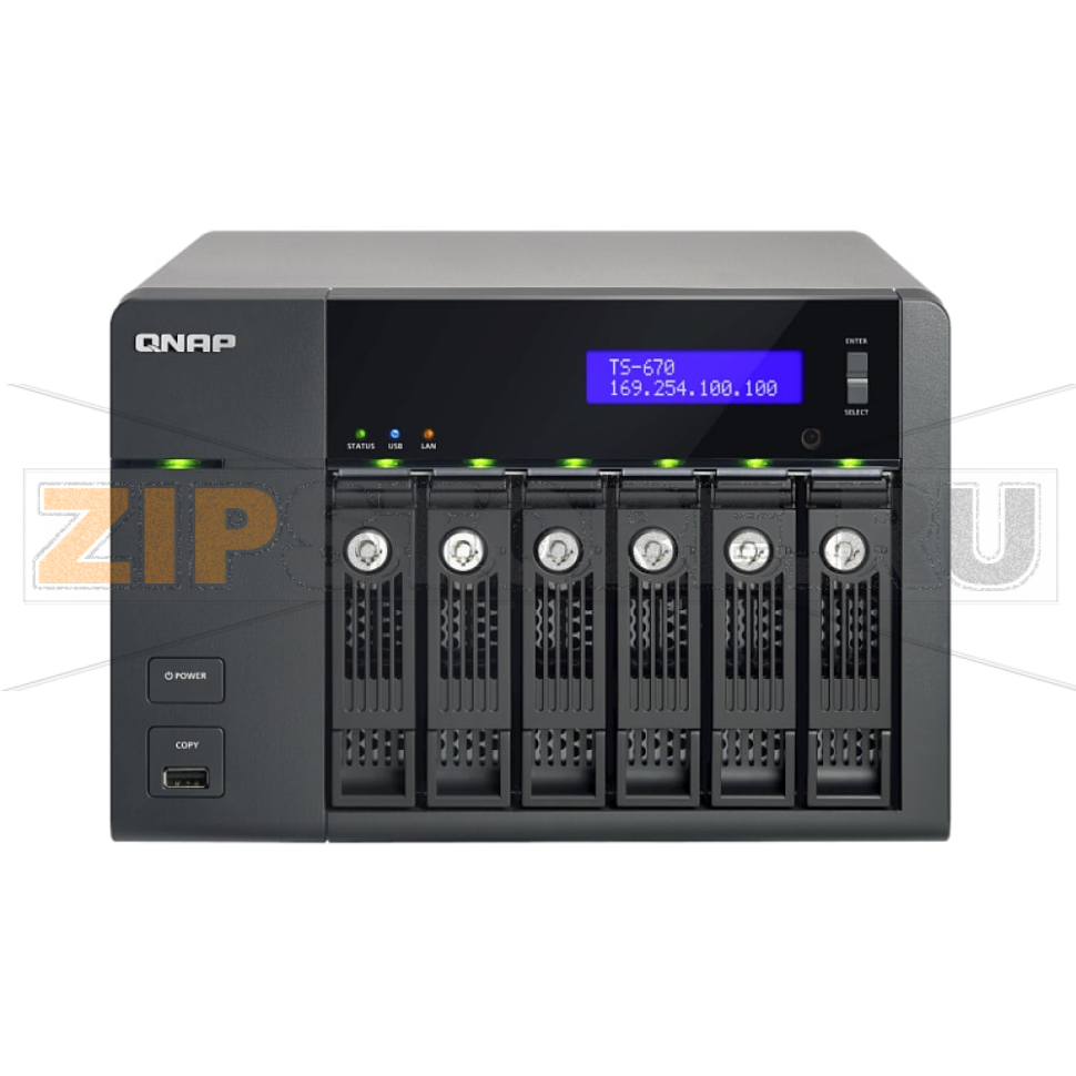 Накопитель сетевой QNAP TS-670 
