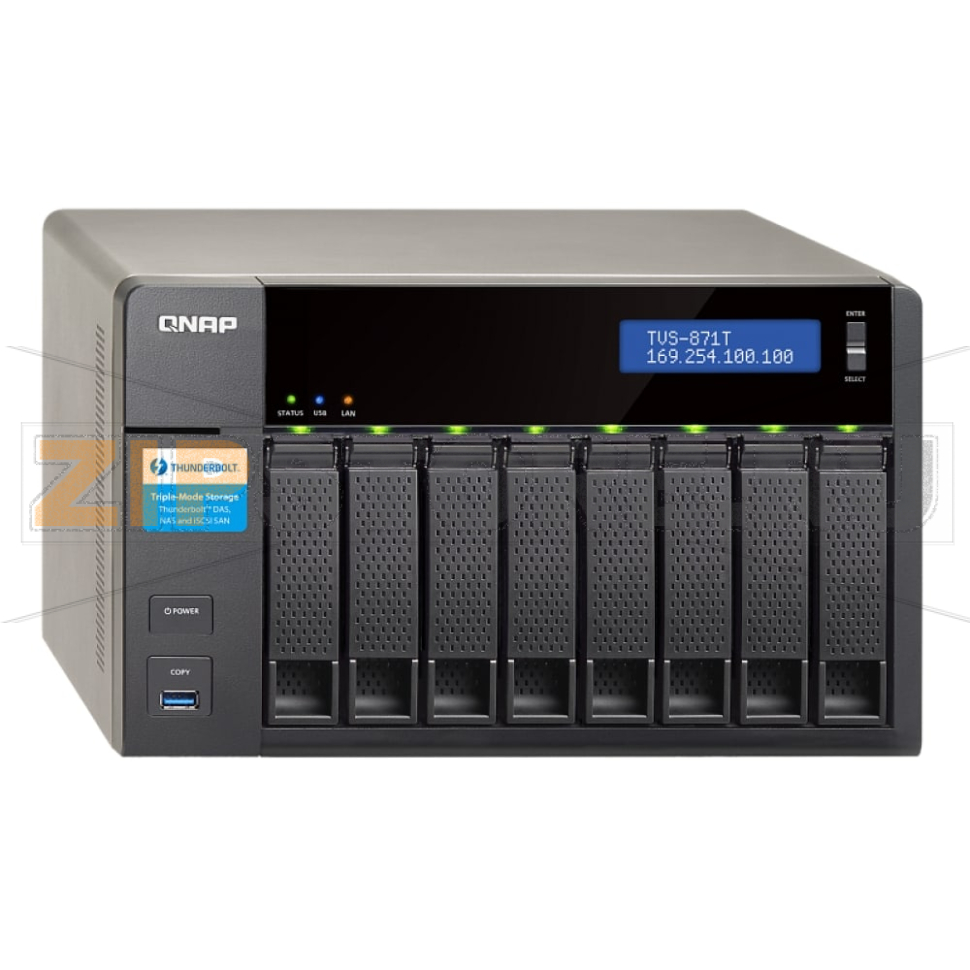 Накопитель сетевой QNAP TVS-871T 