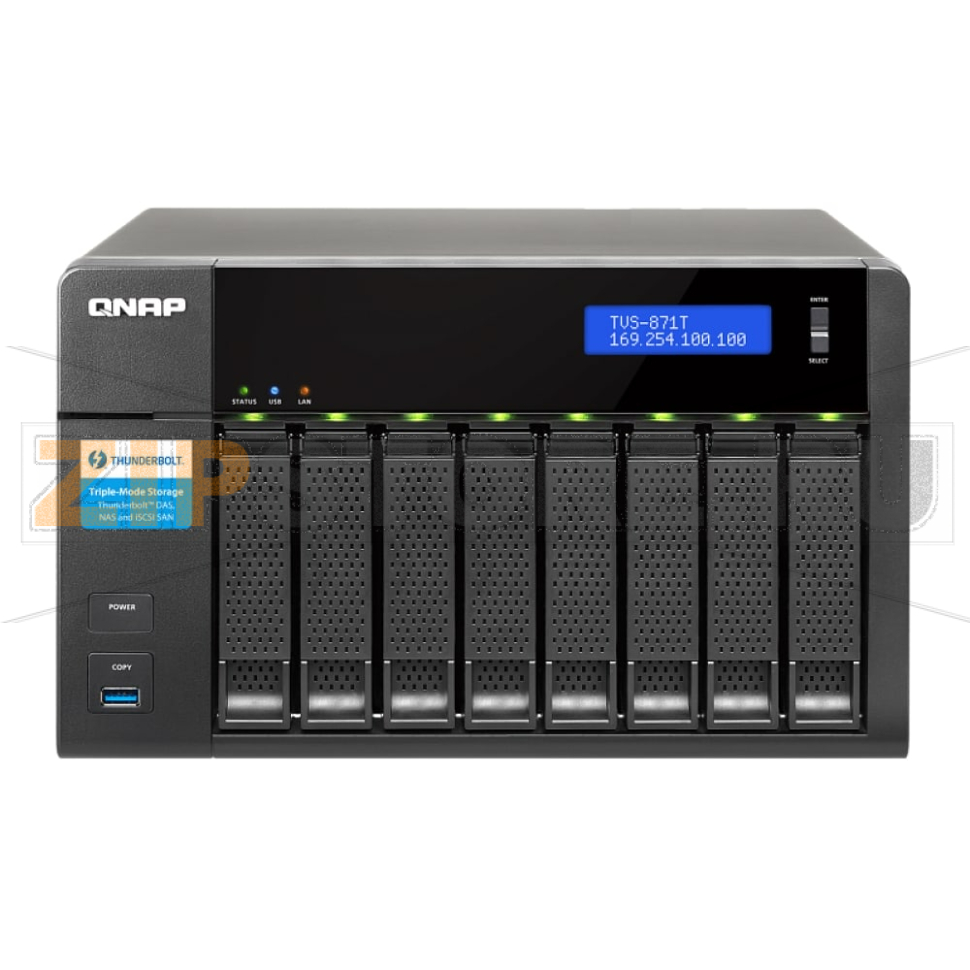 Накопитель сетевой QNAP TVS-871T 
