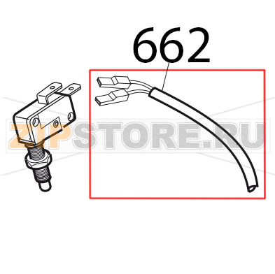 Cavo micro aff. pulsantiera Sirman Mirra 300 Cavo micro aff. pulsantiera Sirman Mirra 300Запчасть на деталировке под номером: 662