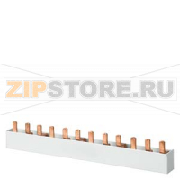 PIN ШИНА 3ФАЗН., 1016MM LONG SHOCKHAZARD-SAFETY, 18ММ2 WITHOUT END CAPS, ACC.TO UL 508 Siemens 5ST3710-0HG
