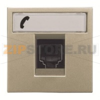 Розетка двухмодульная, шампань ABB 2CLA221760N1901