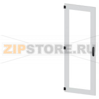 SIVACON, door, left, inspection window, IP55, H: 1800 mm, W: 600 mm, RAL 7035, Protection class 1 Siemens 8MF1860-2UT15-0BE2