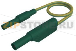 Провод тестовый 1 м, зеленый, желтый Hirschmann MAL S WS-B 100/2,5 GREEN YELLOW 