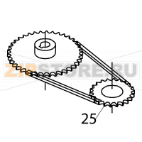 Cadena Iris 12,7x7,95x730 Fagor ECO-160