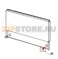 Stainless steel fixing screw for panel Ugolini MT 2