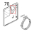 Sonda di temp. con passaparete doppia sald Unox XV 203G