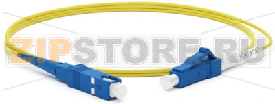 Hyperline FC-S2-9-LC/UR-SC/UR-H-1M-LSZH-YL Патч-корд волоконно-оптический (шнур) SM 9/125 (OS2), LC/UPC-SC/UPC, simplex, LSZH, 1 м 