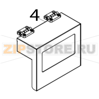 Media cover assy TSC PEX-1261 Media cover assy TSC PEX-1261Запчасть на деталировке под номером: 4