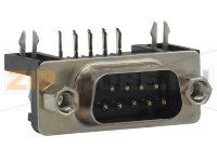 Вилка угловая на плату DRB-09MA Масса-К ТВ-М