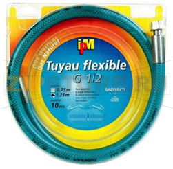 TUYAU GAZ NATUREL 1,25M EMBOUT MEC.10ANS 