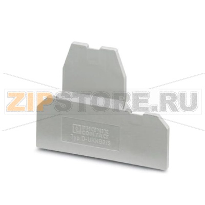 Концевая крышка Phoenix Contact D-UKKB 3/5 Длина: 67 мм, Ширина: 2,5 мм, Высота: 62 мм, Цвет: cерый.Минимальный заказ: 50 шт.Упаковка: 50 шт.