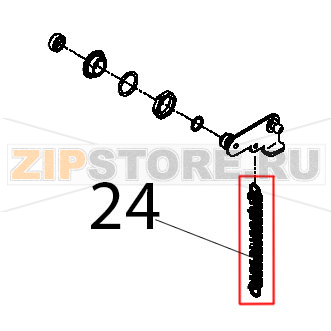 Molla trazione porta Teikos TS820 Molla trazione porta Teikos TS820Запчасть на деталировке под номером: 24