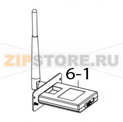 Модуль Wi-Fi TSC MB340T Модуль Wi-Fi для принтера TSC MB340TЗапчасть на деталировке под номером: 6-1