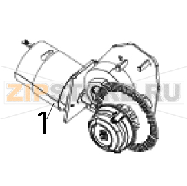 Kit ribbon tape up assembly Zebra ZXP 8 Kit ribbon tape up assembly Zebra ZXP 8Запчасть на деталировке под номером: 1