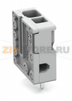 Клемма на печатную плату; 4 mm; Шаг контактов 5 мм; 1-пол.; Push-in CAGE CLAMP®; 4,00 mm; серые Wago 2624-3101