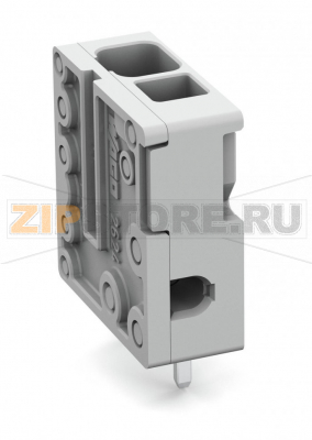 Клемма на печатную плату; 4 mm; Шаг контактов 5 мм; 1-пол.; Push-in CAGE CLAMP®; 4,00 mm; серые Wago 2624-3101 PCB terminal blocks with Push-in CAGE CLAMP® connectionPush-in termination of solid and ferruled conductorsIdeal for panel feedthrough applications via operation parallel to conductor entryTesting can be performed both parallel and perpendicular to conductor entry...