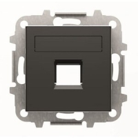 Накладка для одного суппорта/разъёма, чёрный бархат ABB 2CLA851810A1501