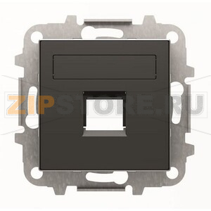 Накладка для одного суппорта/разъёма, чёрный бархат ABB 2CLA851810A1501 