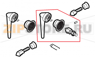 Door handle assembly Lainox ME061T    Door handle assembly Lainox ME061TЗапчасть на сборочном чертеже под номером: 27Название запчасти на английском&nbsp;языке: Door handle assembly Lainox ME061T