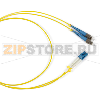ITK Оптический коммутационный переходной шнур (патч-корд), для одномодового кабеля (SM), 9/125 (OS2), FC/UPC-LC/UPC, двойного исполнения (Duplex), LSZH, 2м 