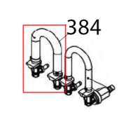 Tubetto santoprene per dosatore detergente elettrico racc. 90° Vortmax DDM 660