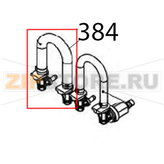 Tubetto santoprene per dosatore detergente elettrico racc. 90° Vortmax DDM 660 Tubetto santoprene per dosatore detergente elettrico racc. 90° Vortmax DDM 660Запчасть на деталировке под номером: 384