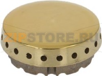 BURNER CAP PERFORATED BRASS POLISHED