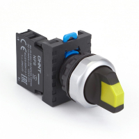 Переключатель, 2 положения, 1НЗ, IP65, без подсветки, желтый Chint NP8-01X/225