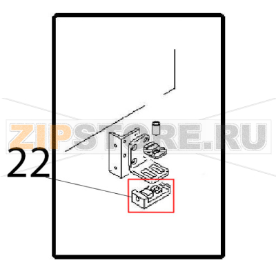 Hinge bracket Angelo Po FM611E1 Hinge bracket Angelo Po FM611E1Запчасть на деталировке под номером: 22