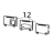 Rear bezels and WiFi bezel for standard models: serial, ethernet, no options, WiFi (1 of each) Zebra ZD611 Thermal Transfer