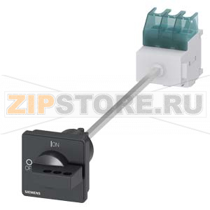 ГЛАВНЫЙ ВЫКЛЮЧАТЕЛЬ 3-ПОЛЮСНЫЙ IU=25, P/AC-23A AT 400V=9,5KW WITH DEFEATABLE DOOR COUPLING ROT. MECHANISM BASE MOUNTING TOP-HAT RAIL/TWO HOLE MOUNTING ROTARY MECHANISM BLACK Siemens 3LD2217-0TK11 