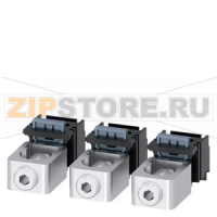 КЛЕММА ДЛЯ КРУГЛОГО ПРОВОДА 3 ШТ. ПРИНАДЛЕЖНОСТЬ ДЛЯ 3VA1 100/160 Siemens 3VA9113-0JB11