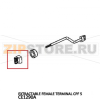 Extractable female terminal CPF 5 Unox XVC 705E