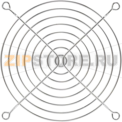 Решетка для вентилятора 120x120 мм, хромированная, никелированная Profan Technology 