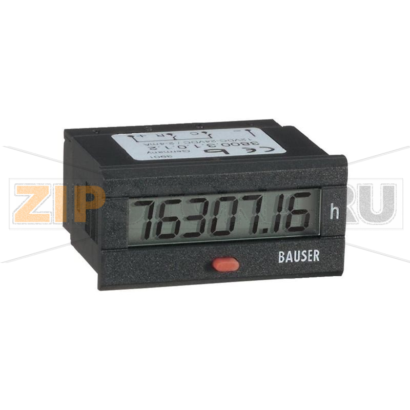Счетчик цифровой 48x24x37 мм Bauser 3830/008.3.1.1.0.2-001 