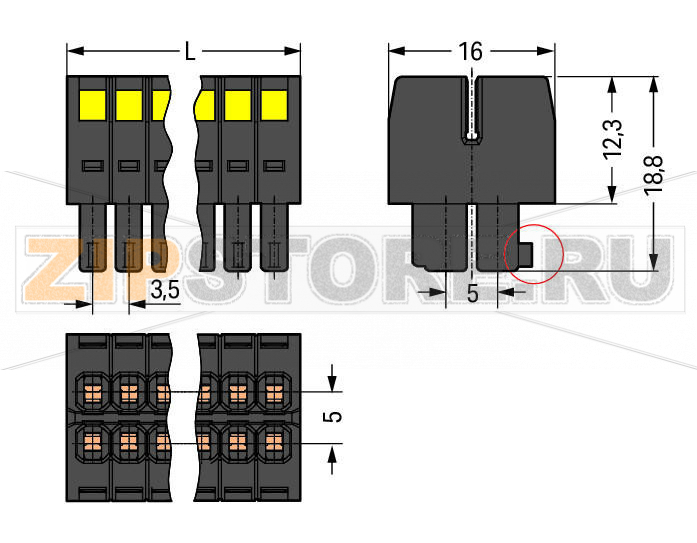 MCS MINI HD 1-проводная розетка, 2-рядн.; 100% защита от неправильного подсоединения; 1,5; Шаг контактов 3,5 мм; 16-пол.; 1,50 mm; черные Wago 713-1108 Универсальное соединение для всех типов проводниковУникальная компактная двухуровневая система соединения для проводников с сечением до 1,5 мм2Высокоплотные соединители "провод-плата" для использования на ограниченном пространстве.Пластина разгрузки натяжения, расположенная в центре, закрепляет проводники, исполняя функции удобного инструмента соединения и разъединения. Она также обеспечивает легкий доступ к рабочим разъемам даже в смонтированном состоянии.100-процентная защита от неправильного подсоединения, доступна с кодовыми штырьками...
