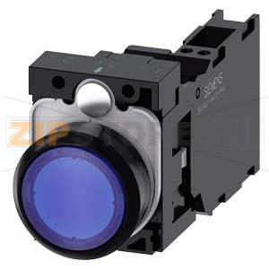 КНОПКА С ПОДСВЕТКОЙ, 22MM, КРУГЛАЯ, ПЛАСТИК, СИНЯЯ, ПЛОСКАЯ КНОПКА, КОНТАКТЫ МГНОВЕННОГО ДЕЙСТВИЯ, С ДЕРЖАТЕЛЕМ, 1NO+1NC, МОДУЛЬ ПОДСВЕТКИ С ИНТЕГРИРОВАННЫМ СВЕТОДИОДОМ 230V AC, ПРУЖИННЫЕ КЛЕММЫ, С ГРАВИРОВКОЙ ЛАЗЕРОМ, INSCRIPTION OR GRAPHIC SYMBOL CUSTOM 