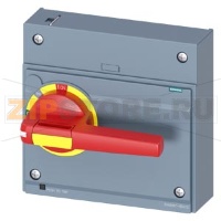 FRONT MOUNTED ROTARY OPERATOR EMERGENCY-OFF IEC IP30/40 ACCESSORY FOR 3VA15/25 1000 Siemens 3VA9687-0EK15