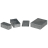 Корпус алюминиевый 125x125x79 мм, 1 шт Hammond 11130PSLA - Корпус алюминиевый 125x125x79 мм, 1 шт Hammond 11130PSLA