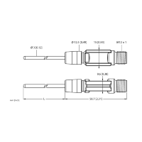 Датчик температуры Turck TTM050C-203A-CF-LIUPN-H1140-L100