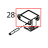 Damper link S Toshiba TEC B-SX4T-GS20-QM-R
