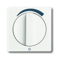 Накладка с поворотной ручкой для регуляторов громкости, альпийский белый ABB 2CKA001710A3808