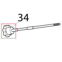 Manopola tir. par. M6, 5L MRR nero Sirman Mirra 220