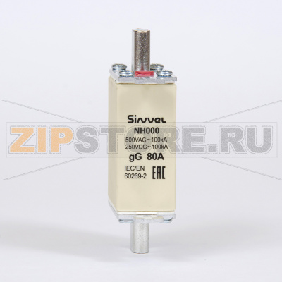 Предохранитель с бойком 80 A, габарит 000, gG Sinvel FNH000S-80 