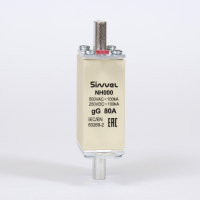 Предохранитель с бойком 80 A, габарит 000, gG Sinvel FNH000S-80